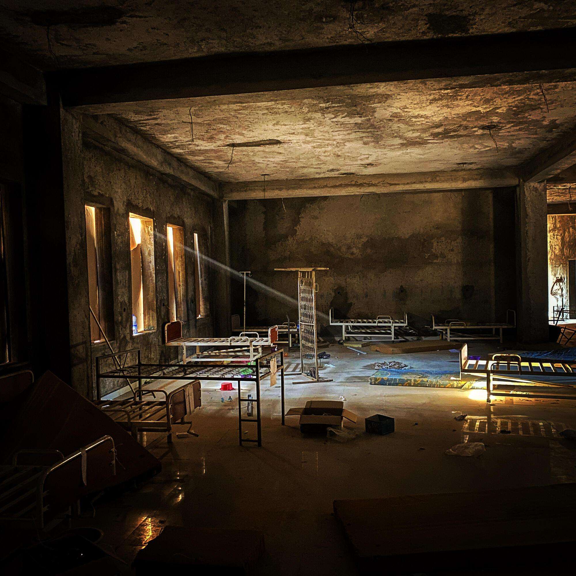 An abandoned MSF clinic.