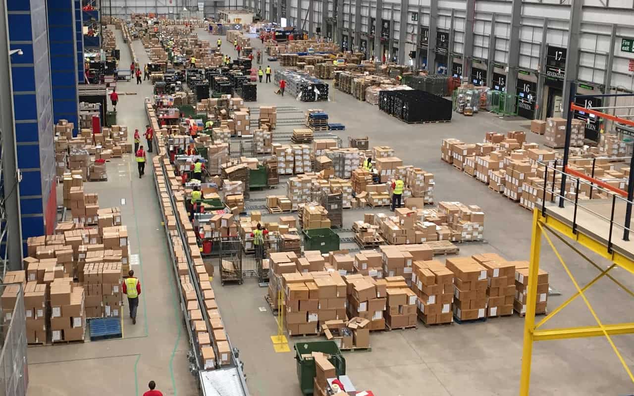 An Asos warehouse in Barnsley, UK. Photo: Asos. 